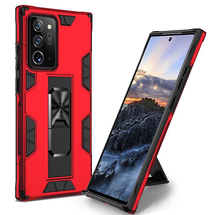For Samsung Galaxy Note20 Ultra / Note20 Ultra 5G Heavy Impact Resistant Military Bracket Armor Series [Support Magnetic Car Mount] Protective Case  Cover