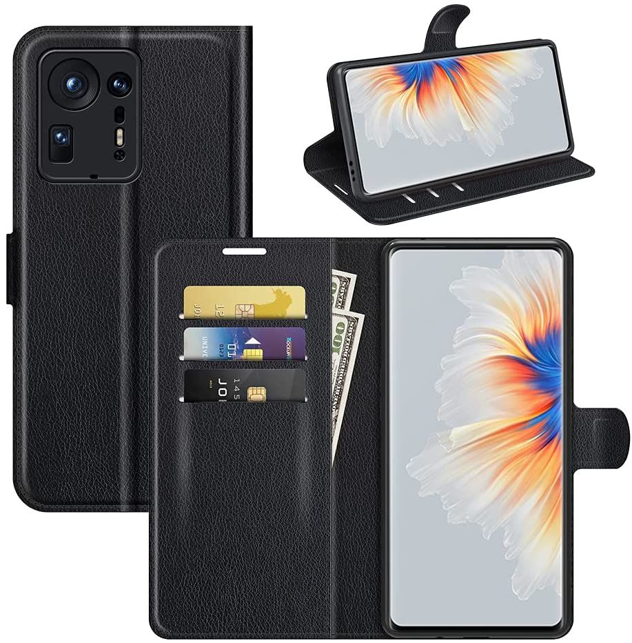 for Xiaomi Mix 4 Phone Case, PU Leather with Card Holder Phone Case Wallet Flip Kickstand for Xiaomi Mix 4