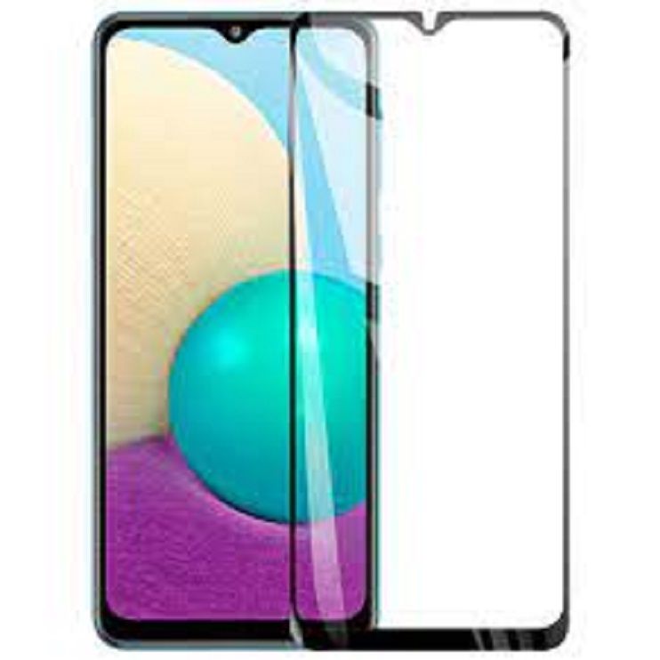 Samsung Galaxy A02S Complete Black 9D 5D 10D 11D 6D Tempered Glass Full Glue Edge to Edge Screen Protector Premium Quality For Galaxy A02s - Black