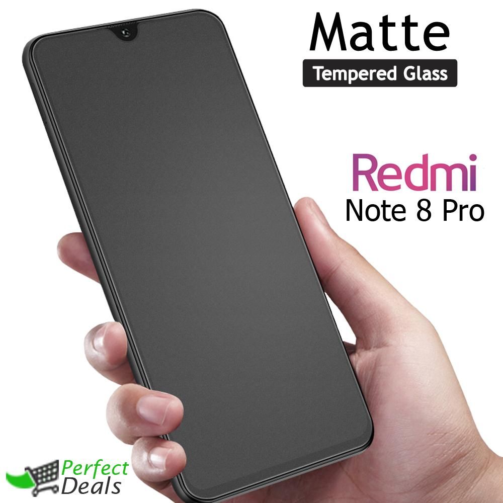 For Xiaomi Redmi Note 8 Pro Premium Anti Fingerprint Matte Front Screen Protector Tempered Glass