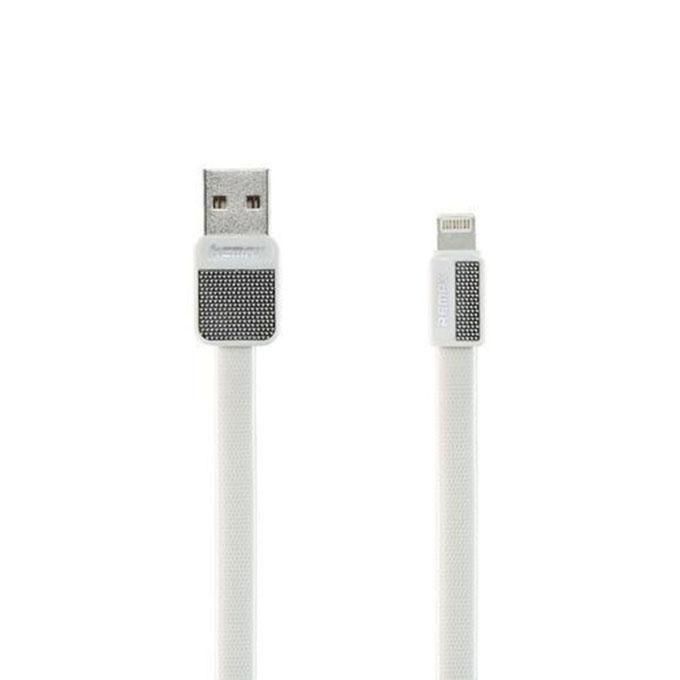 Exclusive Remax RC 044i Platinum Metal Data Cable - White
