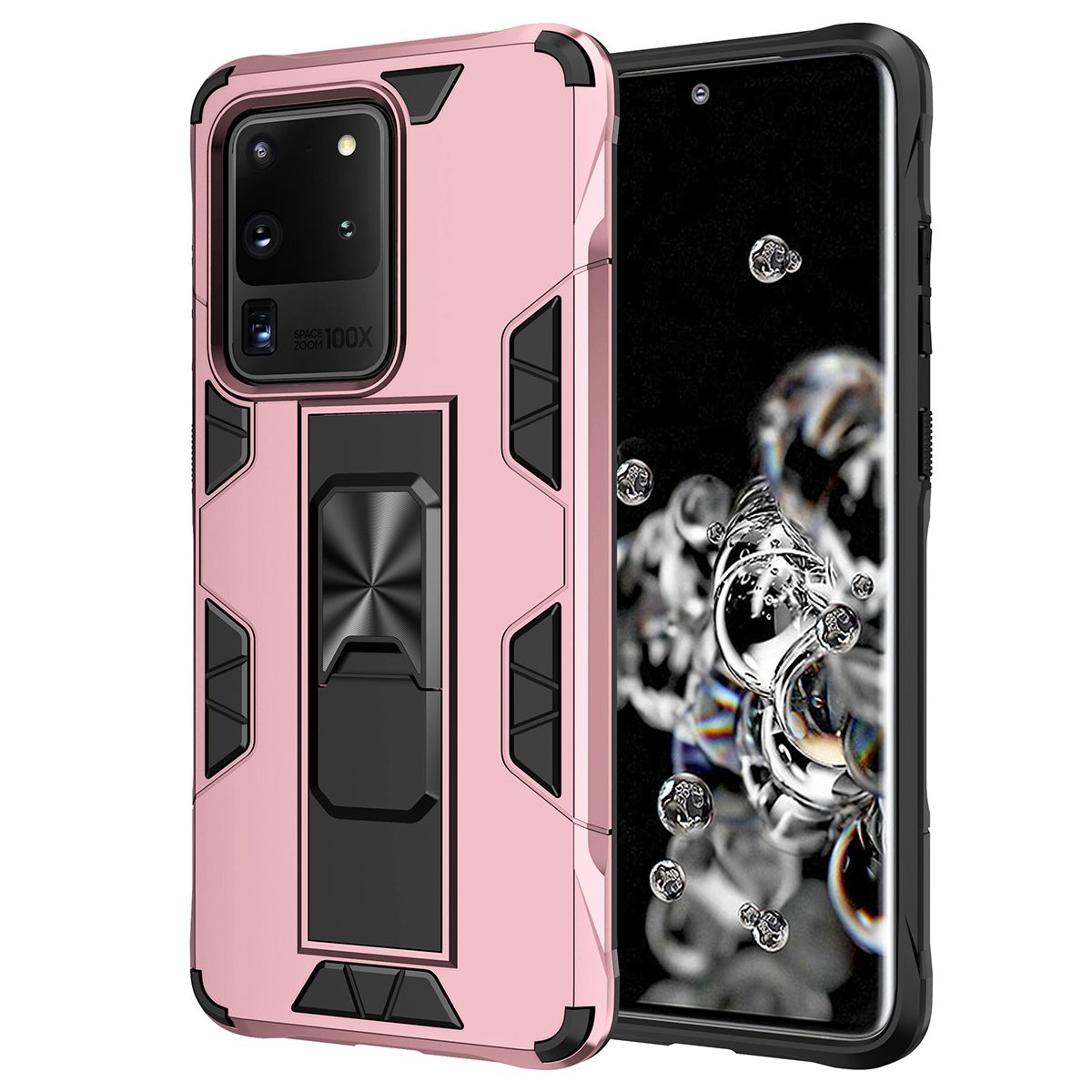 For Samsung Galaxy S20 Ultra Phone Case Armor Magentic Ring Car Holder Cover