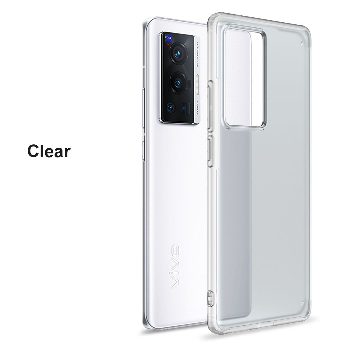iCaseCover for VIVO X70/Pro 5G Hard Case Soft Silicone Edge Hard Plastic Matte Sandstone Back Anti-Fall Cover