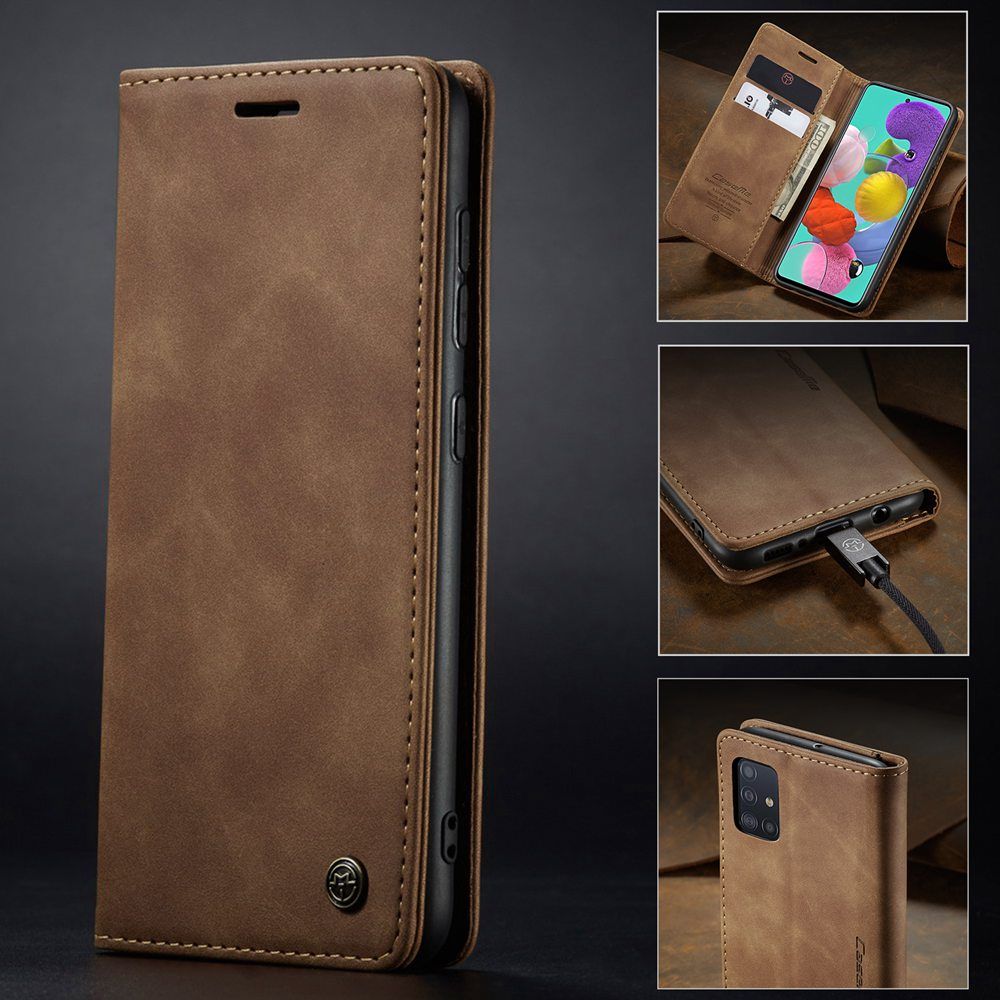 For Samsung Galaxy A12 A52 5G A32 5G A72 A31 A21S A42 5G A51 A71 A70 A50S A30S A20S A10S Business Case Luxury PU Leather Flip Wallet Card Slots Cover Stand Mobile Phone Casing