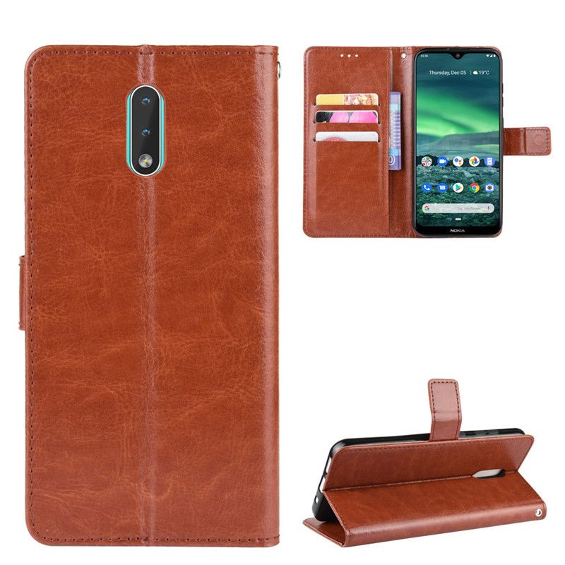 Holster Flip Stand Wallet Crazy Horse PU Leather Case For NOKIA 2.3 Cover