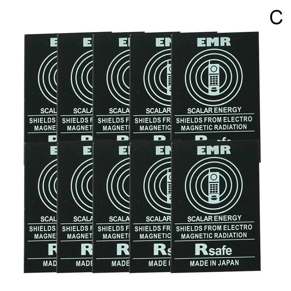 10pcs EMF Protection Cell Phone Patch Anti Radiation Scalar Ion Shield Electronics EMR Neutralizer Negative Sticker Compute Y0E4