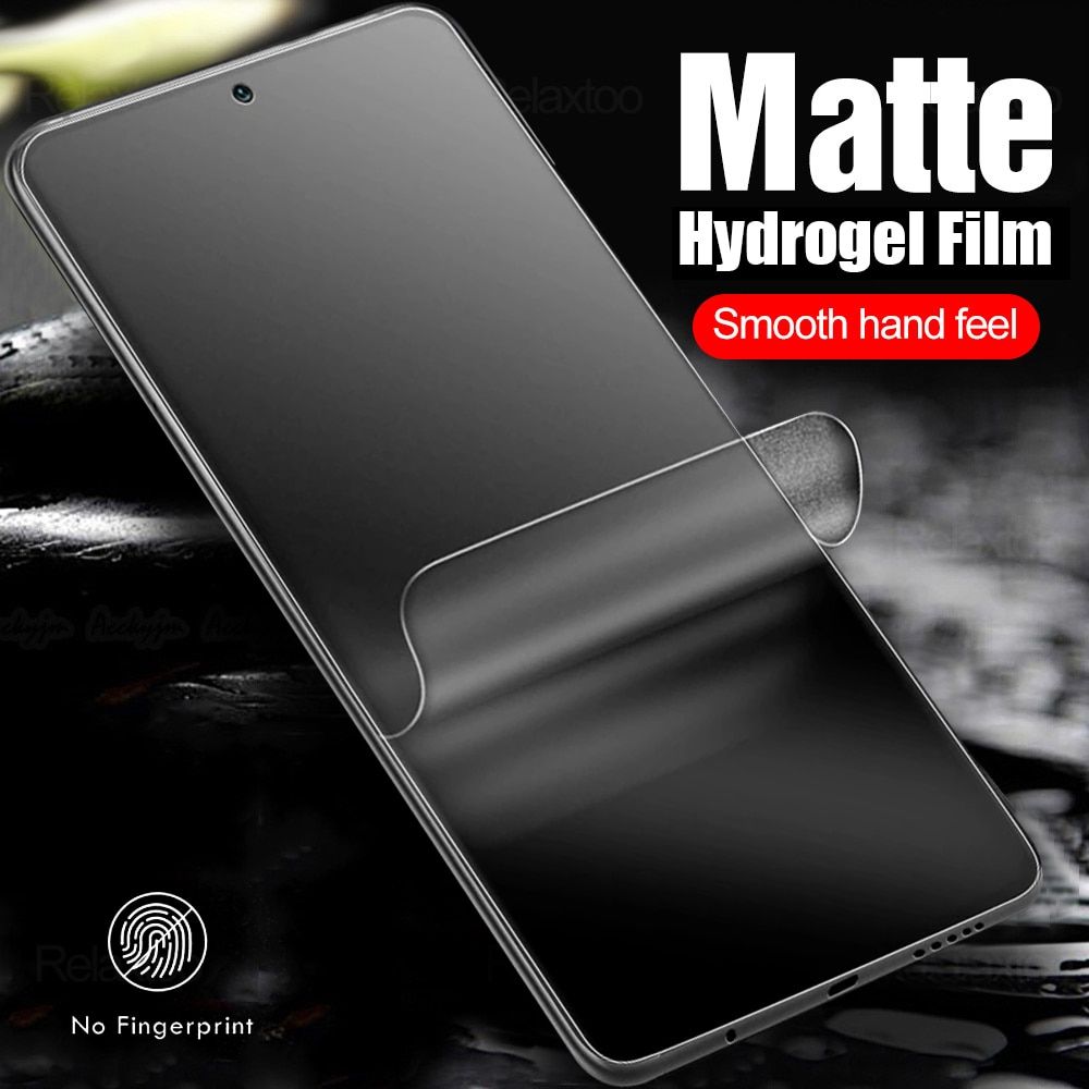 2pcs matte hydrogel soft film for Samsung Galaxy S21 Ultra Note 20 S10 S9 S8 S20 Plus FE no fingerprint screen protector film