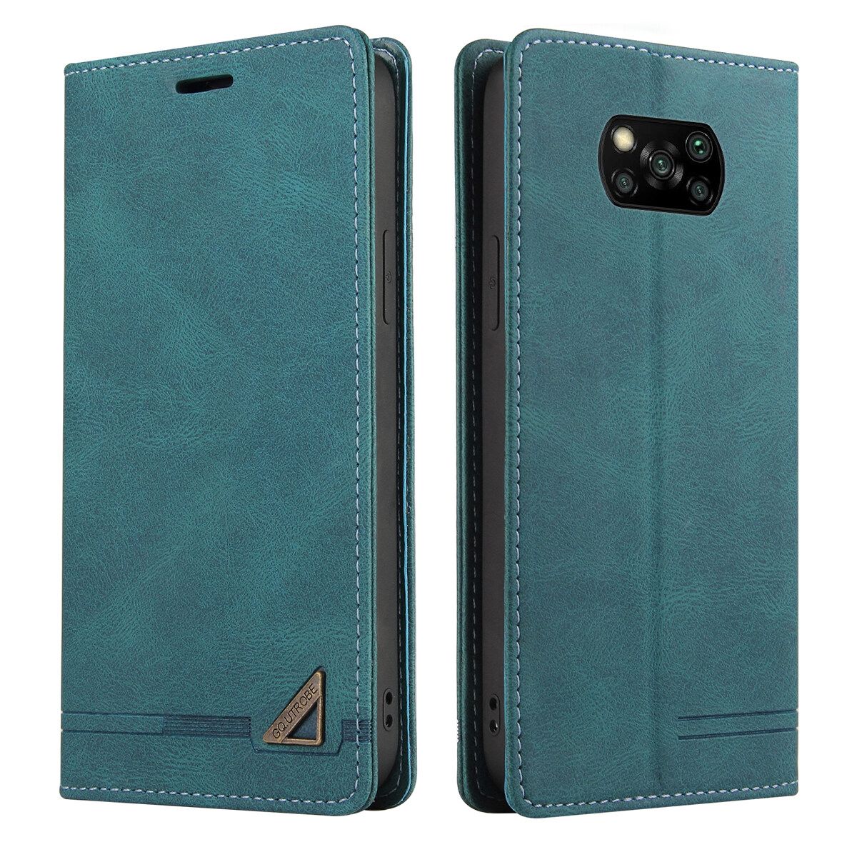 Retro Leather Wallet Foldable Built-in Card Slot and Magnetic Closure Protective Cover For Xiaomi Poco X3 / Xiaomi Poco X3 NFC / Xiaomi Poco X3 Pro Phone Cover Case