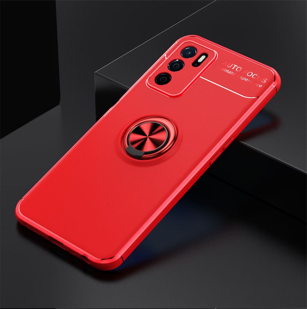 Lereach For Oppo A16 Stand Finger Ring Holder Bracket All-in-one Back Cover Case