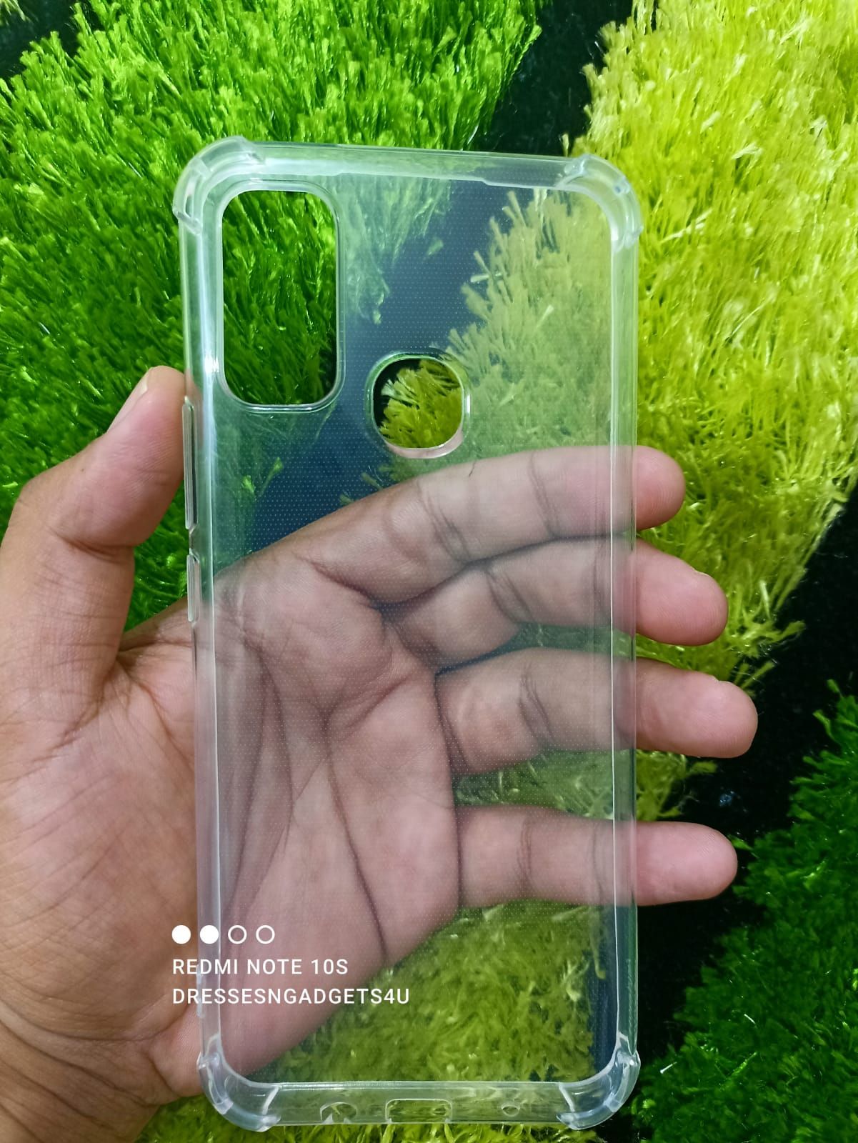 For Infinix Hot 11 Play Back Cover Leather Texture - Camera