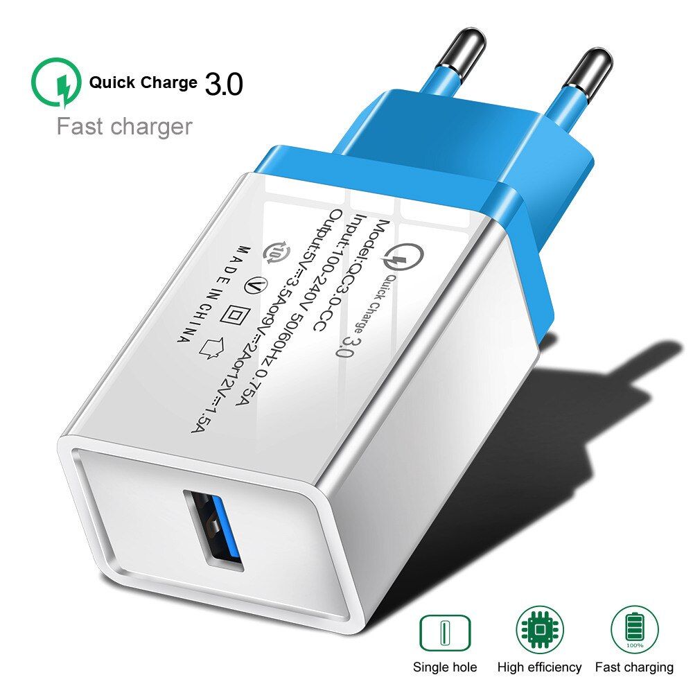 Quick Charge 3.0 Fast USB Charger For Xiaomi Mi 9T 9 8 SE Pro A2 Lite A1 6 Max Mix 3 2 2s Pocophone F2 F1 QC 3.0 Phone Charger