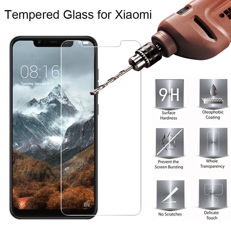 [Order message mobile phone model]2 piece Screen Protector for Xiaomi PocoPhone F1 Tempered Glass Protective Film for xiaomi mi MIX 3 2 2S for Xiaomi note 3 2