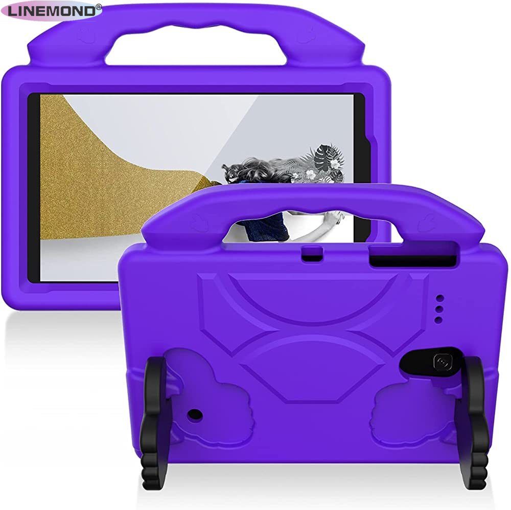 Tablet Bags for Samsung Galaxy TAB 4 8.0 T330/T331 Tablet Case for Kids Shockproof Lightweight EVA Dropproof Impact Resistance Protective Handle Stand Cover Tablet Case Cover (Color : Purper)