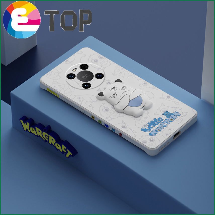 Suitable for Huawei mate40 mobile phone shell new three-dimensional little monster mate40pro + silicone soft shell cute cartoon