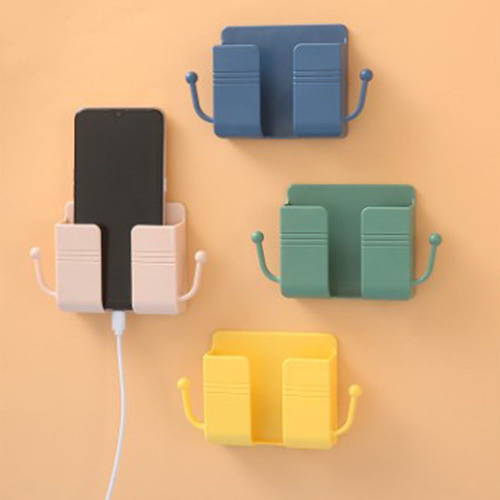 Wall Mounted Storage organizer Box Remote Control Organizer Case Mobile Phone Plug Charging Holder Rack Home Multifunction Stand