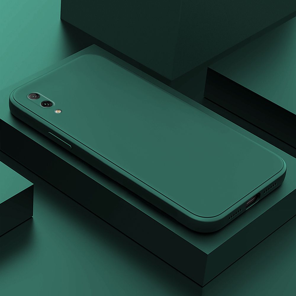Hontinga for Huawei Y7 Pro 2019 Case Thin Soft Luxury Square Liquid Silicone Phone Case Candy Cover