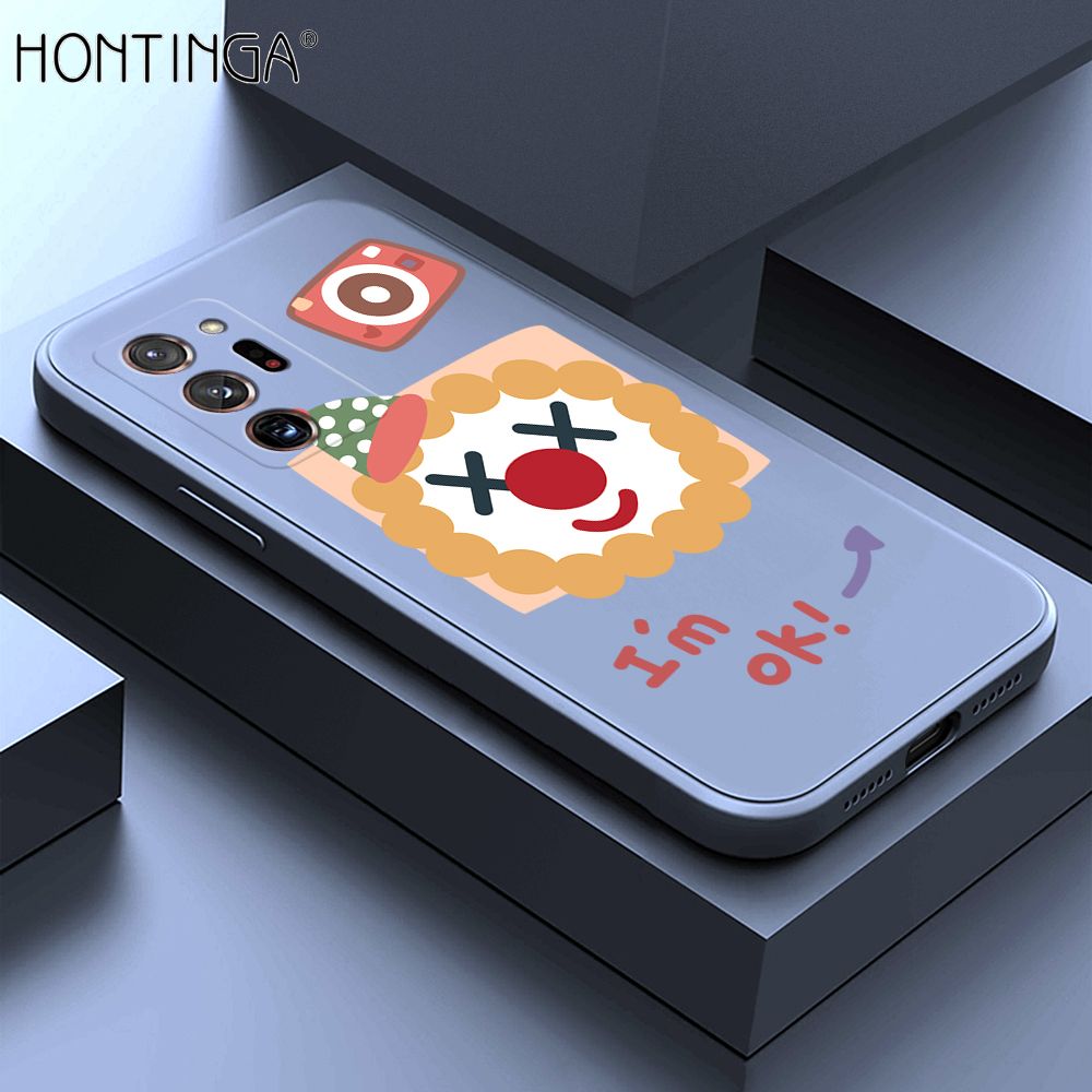 Hontinga for Samsung Note 20 Ultra Case New Cartoon Joker Phone Case Phone Case Soft Square Edge Silicone Cases Full Lens Cover Shockproof Protection Cover