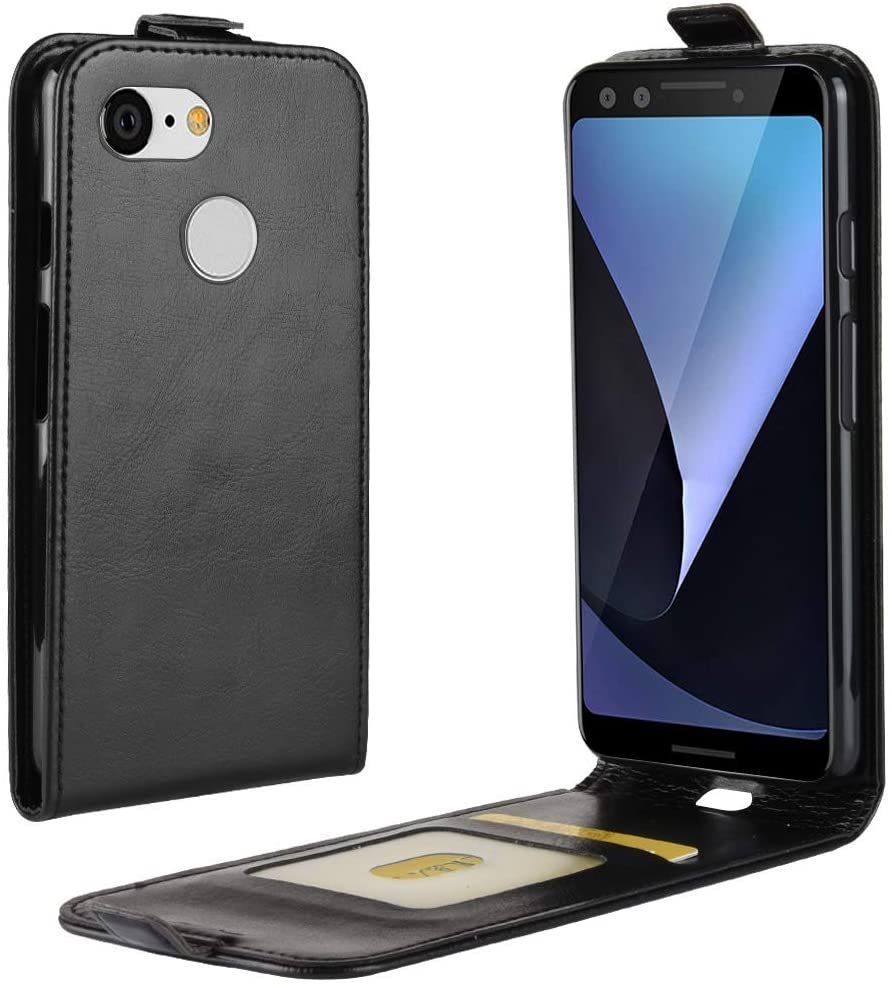 Google Pixel 3 Case,Pixel 3 Case,Vertical Flip Folio Phone Case PU Leather Protective Cover Magnetic Closure Shell with Card Slot for Google Pixel 3