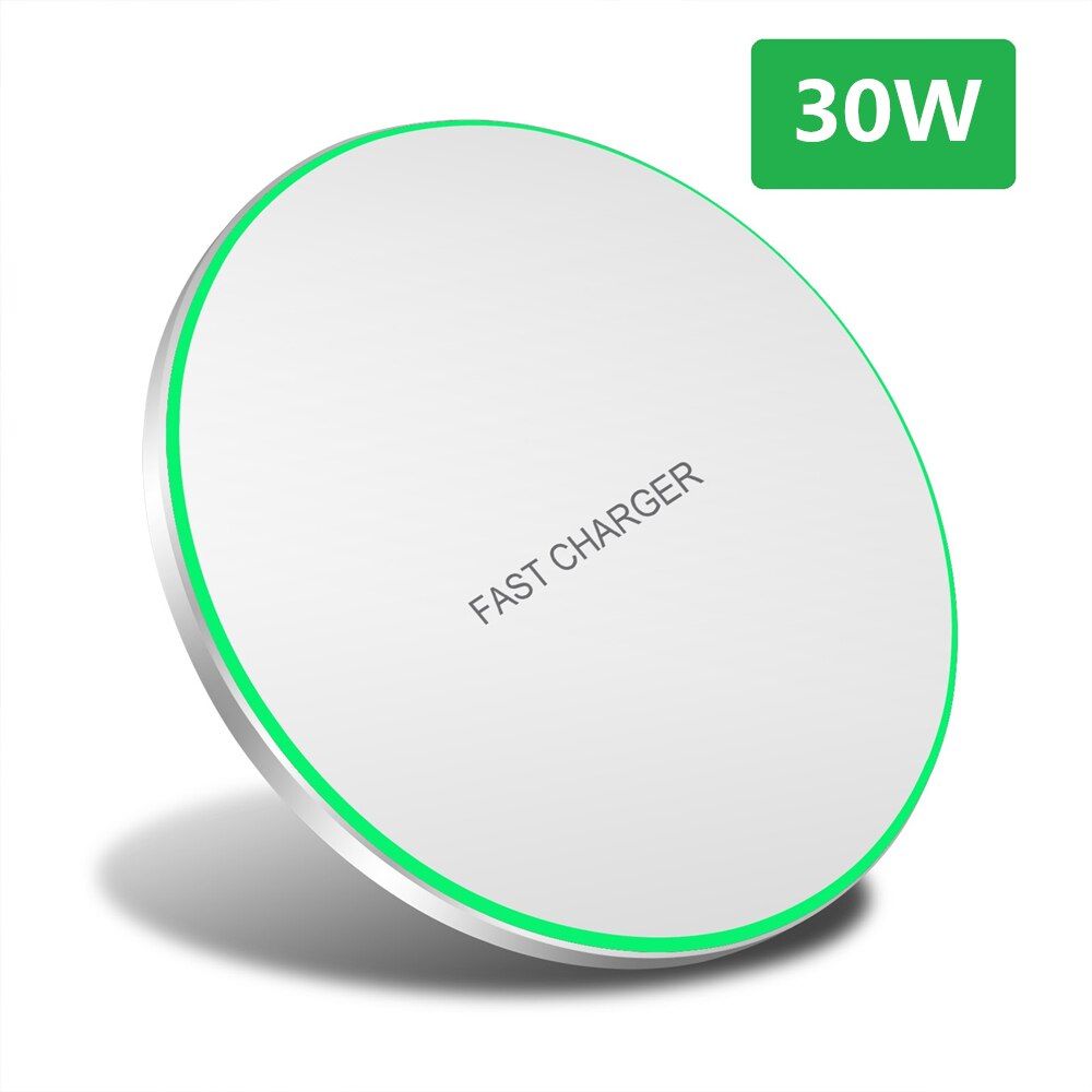 30W Qi Wireless Charger for Samsung S10 S20 S21 Type C Fast Charging Pad for iPhone 12 11 Pro XS Max XR X 8 Xiao11 10 9