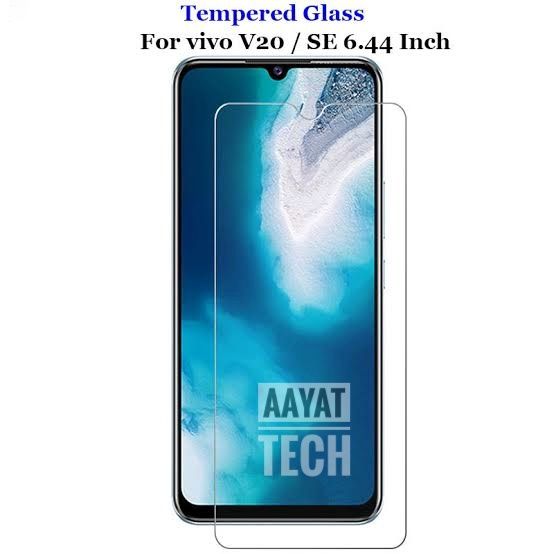 Vivo V20 / Vivo V20 Pro / Vivo V20 SE / Vivo V20 2021 Screen Protector 3D Tempered Glass Protector Clear Screen Premium Product Gorilla Glass Transparent Clear Ultra Thin - Durable & Scratch Resistant - Easy-Install Frame