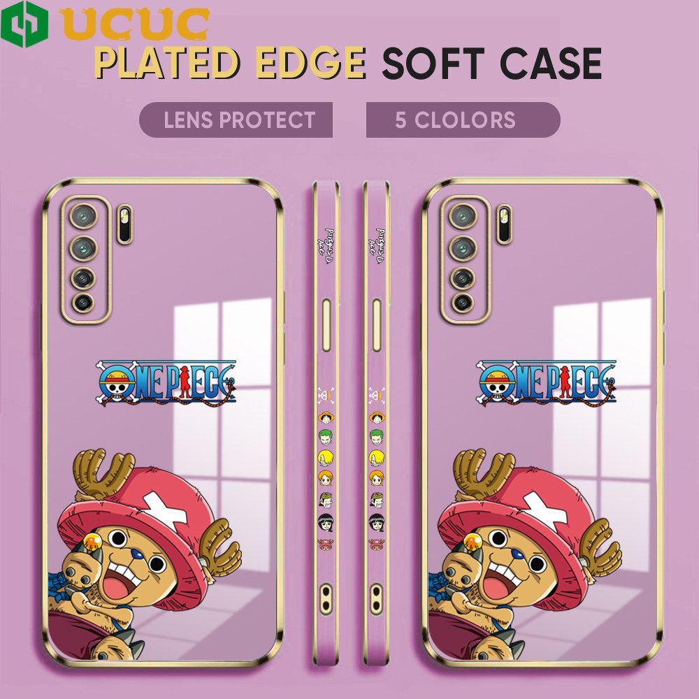 UCUC for Huawei Nova 7 SE Case Creative Cartoon Chopper Luxury 6D Plating Soft Casing Silicone Ultra Thin Phone Cover