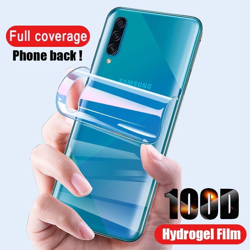 Samsung A01 Transparent back protector clear Back Poly - Transparent and Rubber