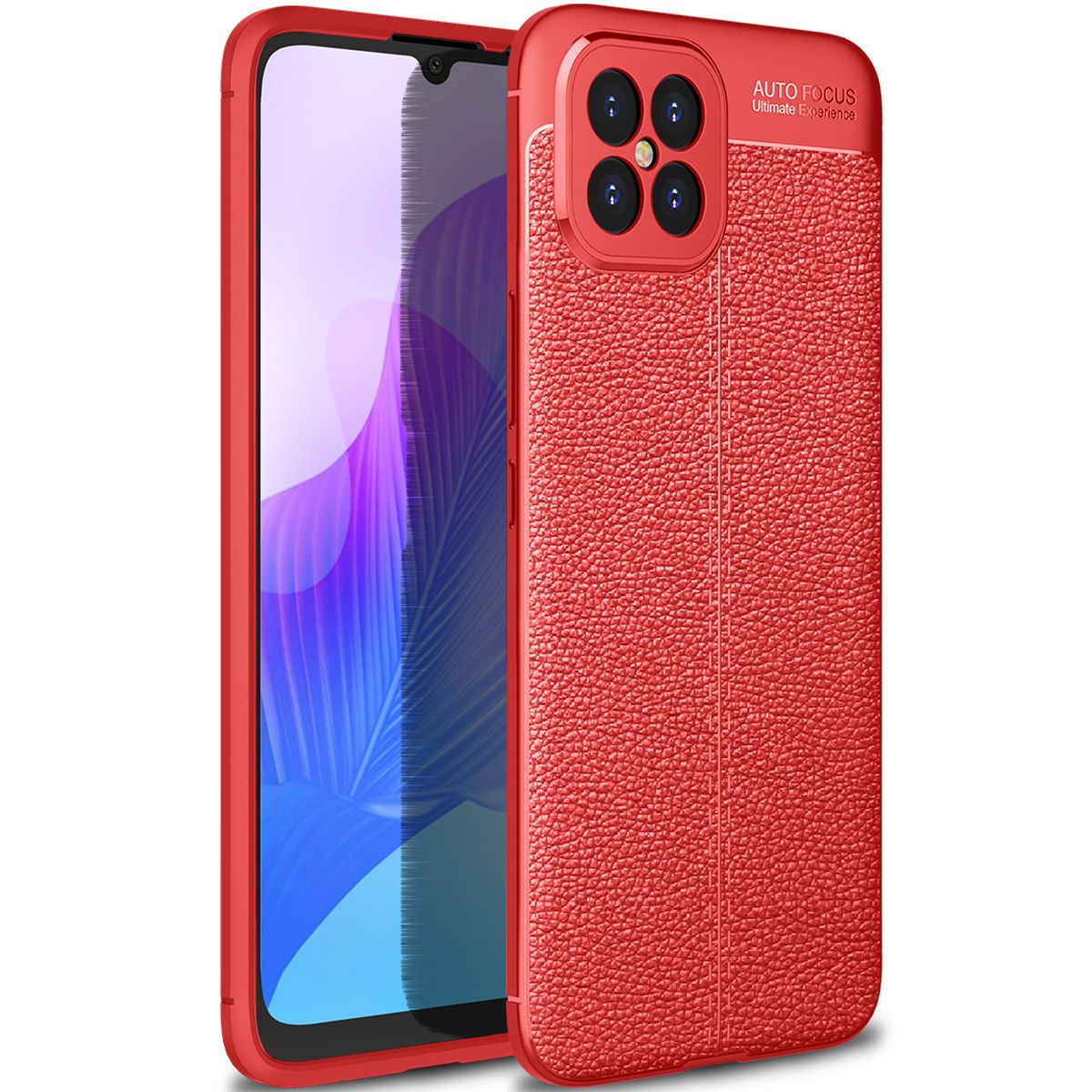 For Huawei Nova 8 SE Litchi Skin Anti-slip Resilient TPU Armor Ultimate Protection Case Cover