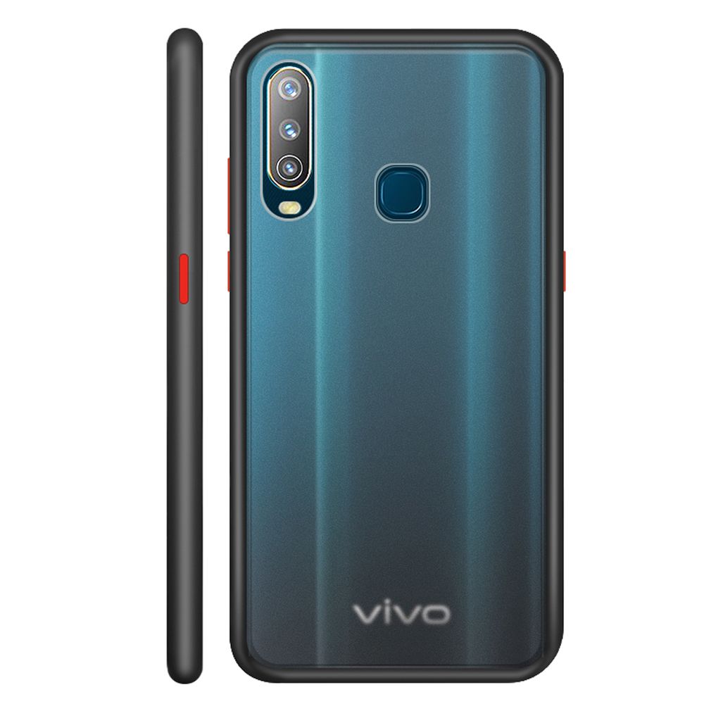Casing for VIVO Y3 Y17 Y15 Translucent Matte Hard PC Back Flexible Shockproof TPU Bumper Case Cover