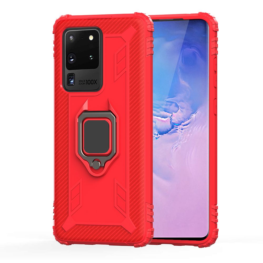 For Samsung Galaxy S20 Ultra Armored Carbon Fiber Lord of the Rings Anti Fall Protection Case is Suitable