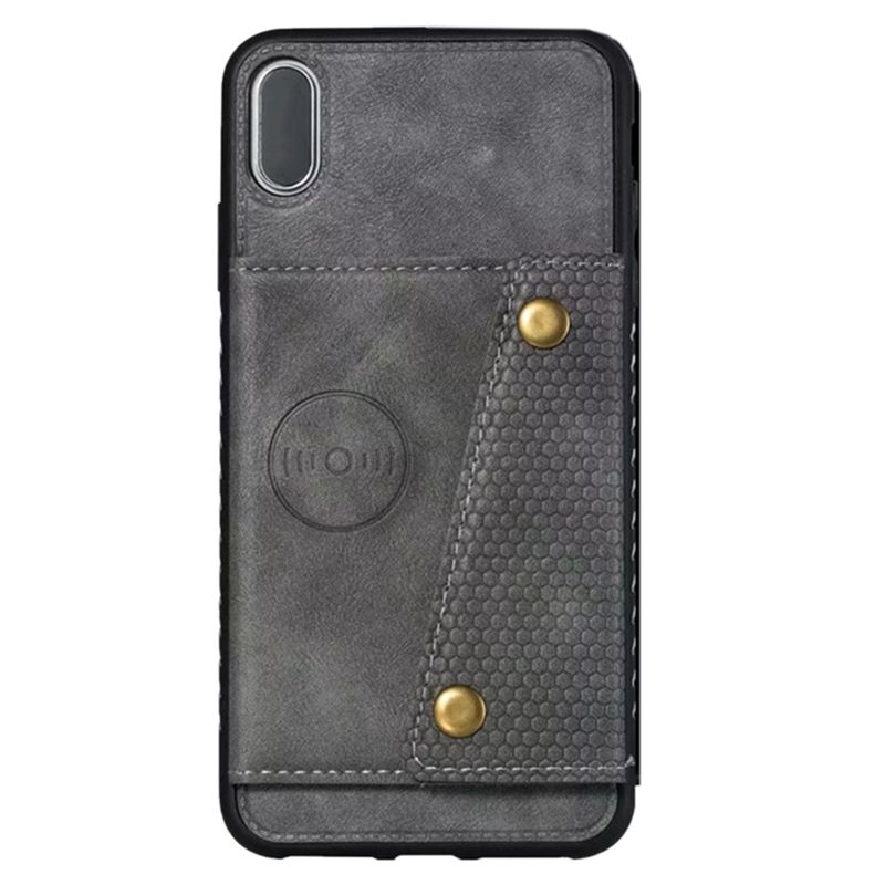 Suitable for iPhone X Mobile Phone Case for Apple X Car Magnetic Bracket Invisible Card Case, All-Inclusive Anti-Drop
