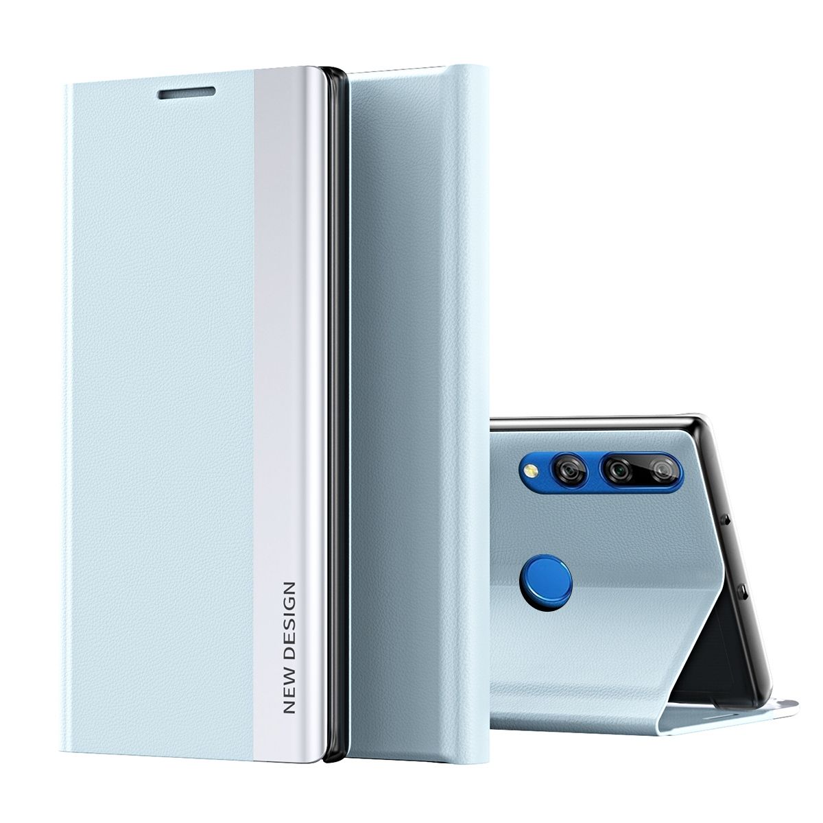 For Huawei P Smart Z Thin Slim Folio Flip Leather Magnetic Closure Case Cover