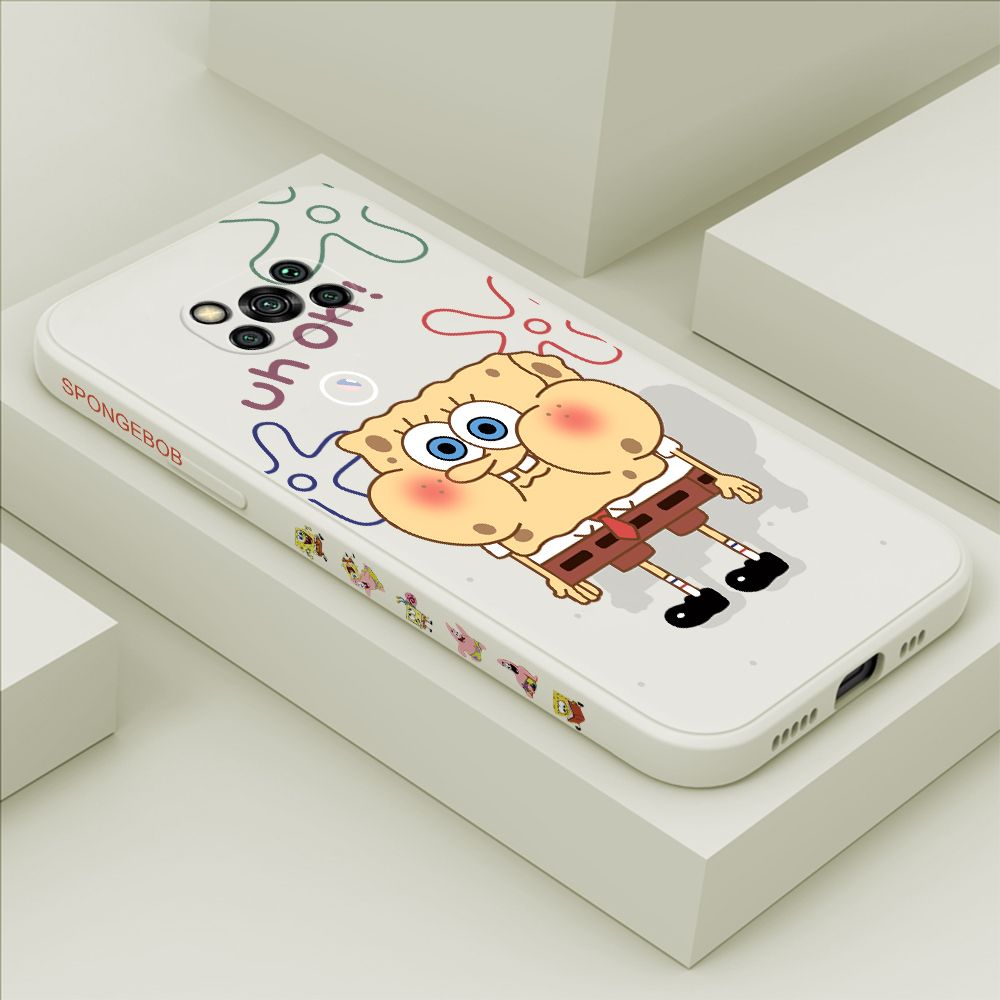 ZeroQiQi for Xiaomi Poco X3 Pro Case Cartoon Anime Side Printing Cases Soft Liquid Silicone Phone Cover