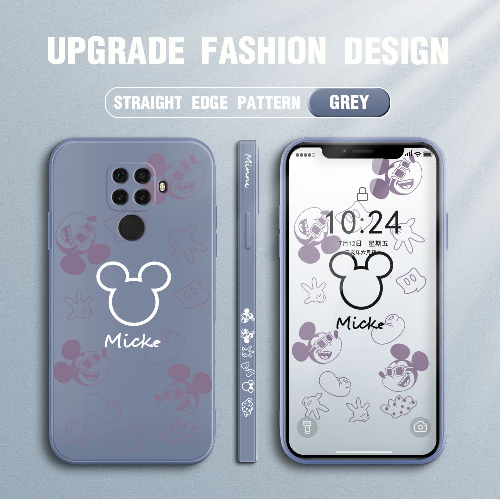 FHKL for Huawei Nova 5i Pro Back Cover Mickey Print Side design Soft Case Multicolor Liquid Silicone Phone Cases