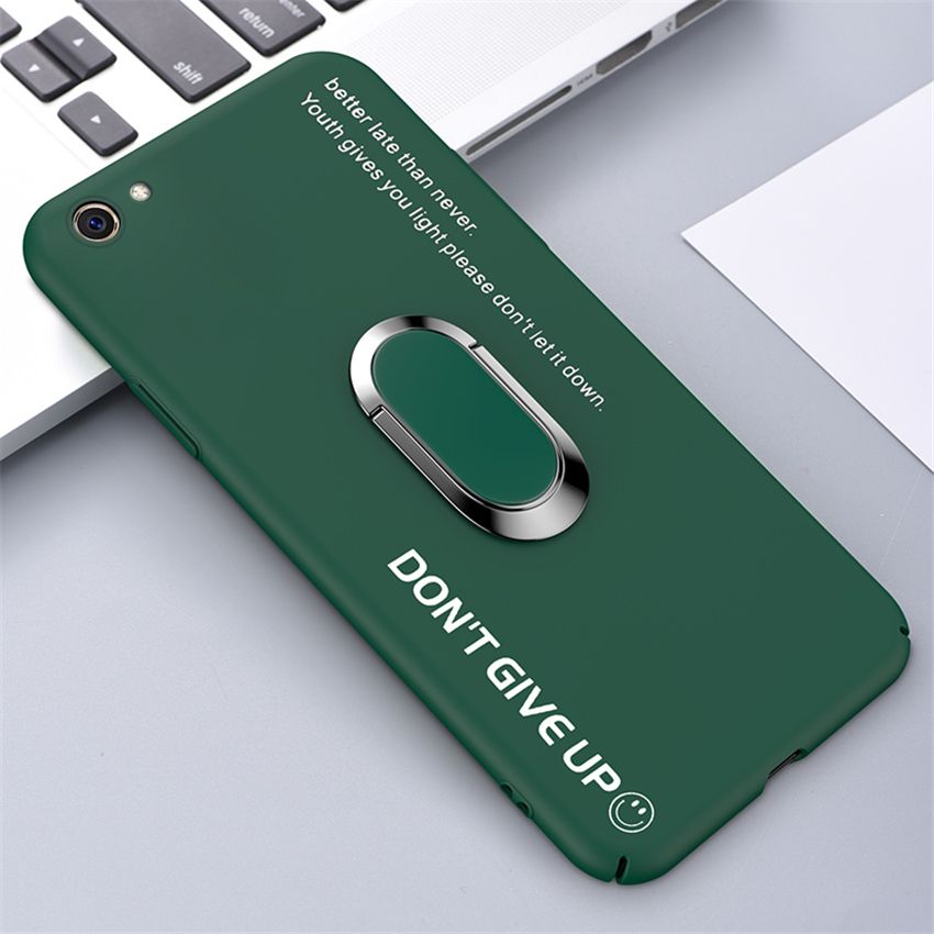 lthmy Ultra-thin Colorful Matte Hard PC Phone Case For OPPO R9s Magnetic Stand Cute Frosted Cover