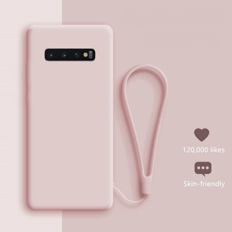 Case For Samsung Galaxy S10 S10e S10 Plus Anti Dust Case Thin Soft Phone Back Cover Liquid Silicone Flocking Protective phone case For Smart Phone