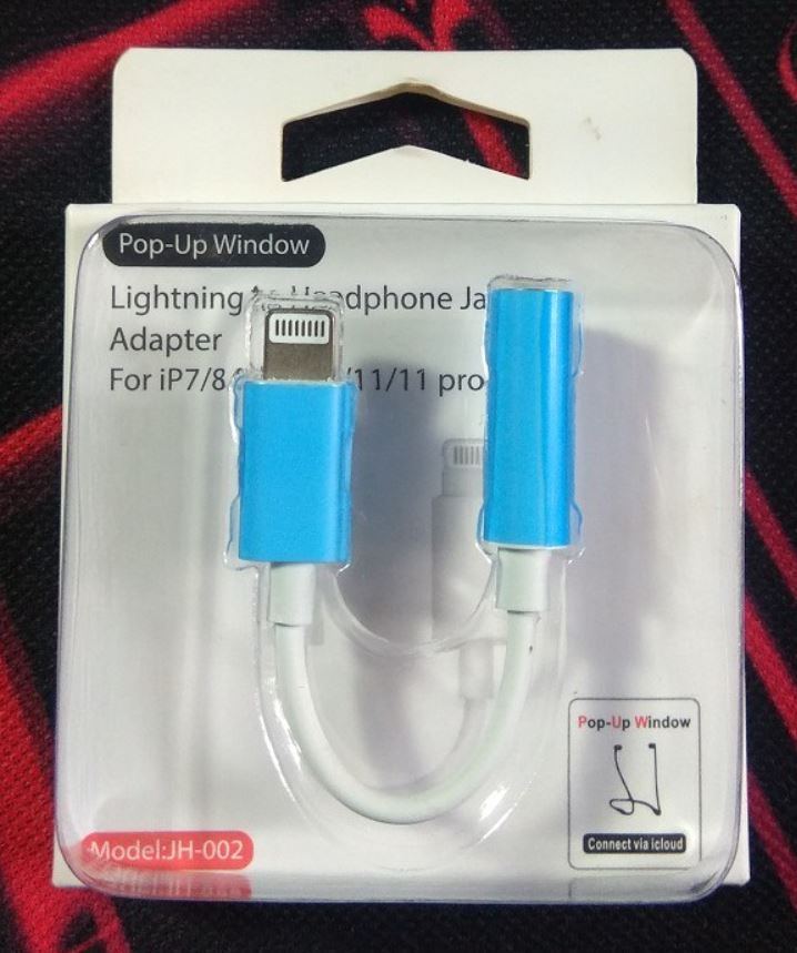 Lightning-to-3.5mm headphone Jack Adapter - White (POPUP)