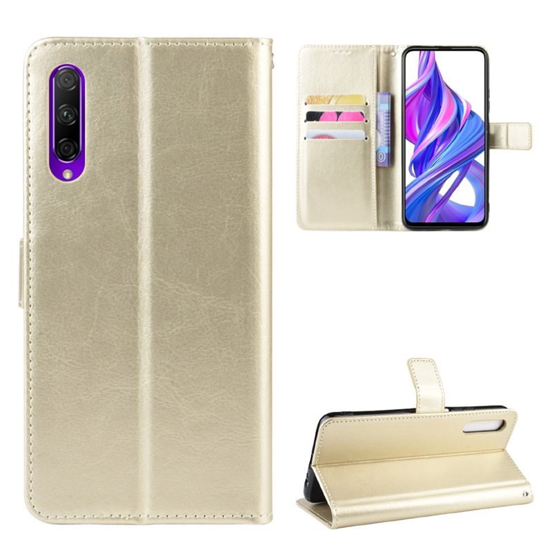 Holster Flip Stand Wallet Crazy Horse PU Leather Case For Huawei Y9s Cover
