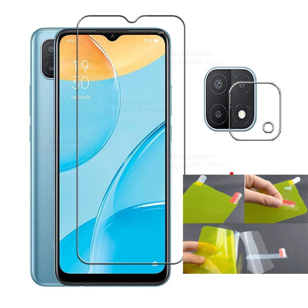 3-IN-1 For Oppo A15 / Oppo A15s HD Screen Protector+Camera Lens Film + Back Hydrogel Film
