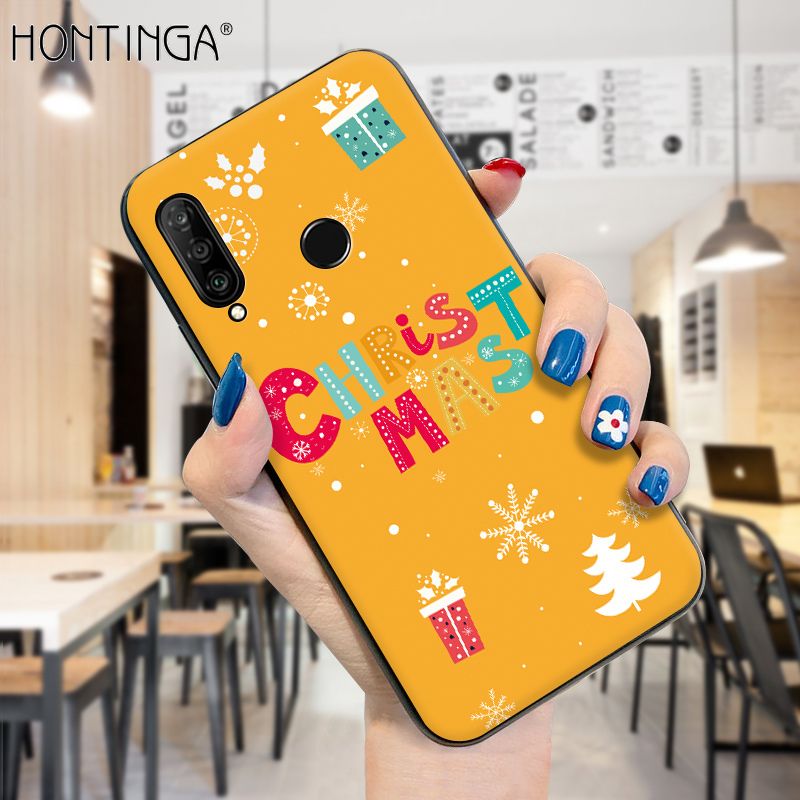 Hontinga for Vivo Y17 Y15 Y12 Case Merry Christmas Gifts for Girls Boys Phone Cover Shockproof Soft Silicone TPU Cases