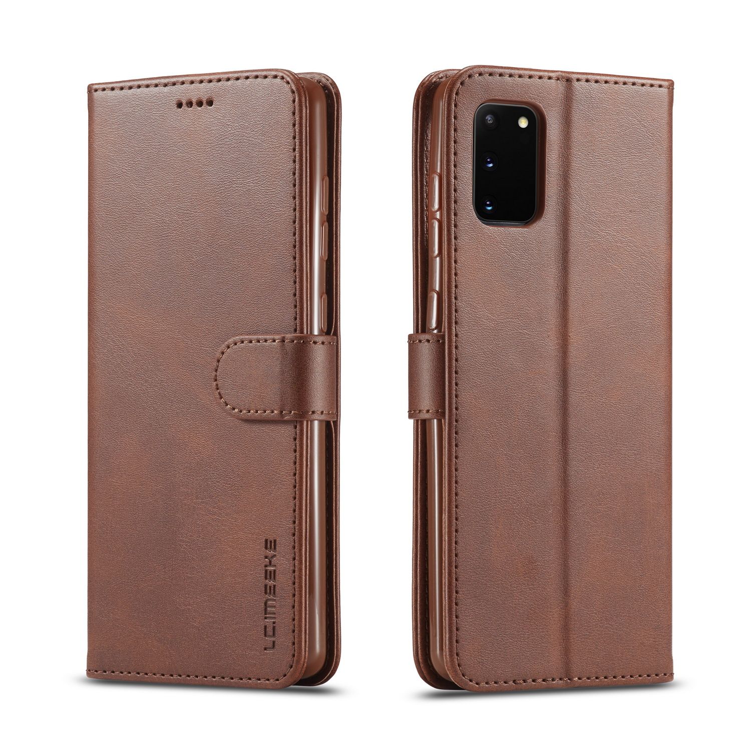 For Samsung Galaxy S10 Lite Phone Case PU Leather Magnetic Card Holder Case Shockproof TPU Inner Flip Stand Cover