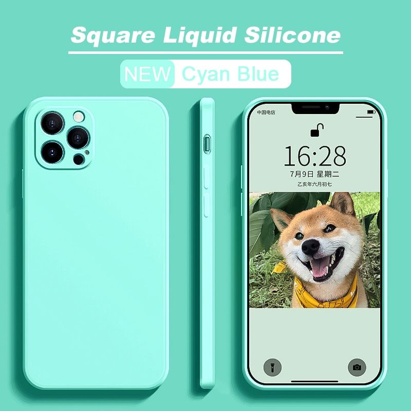 ASTUBIA Shockproof Liquid Silicone Case For iPhone 13 11 12 Pro Max Mini Protector Case For iPhone XS MAX XR X 7 8 PLUS SE Cover