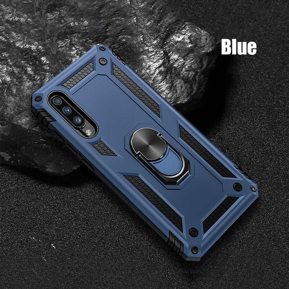 【 ETOP 】 Shockproof Phone Case For Samsung Galaxy A71 A70 A51 A50 A50s A31 A30 A30s A21s A20s A20 A11 A10s A10 A01 M31 M11 Luxury Rugged Magnetic Ring Holder Kickstand Hard Protective Casing Cover