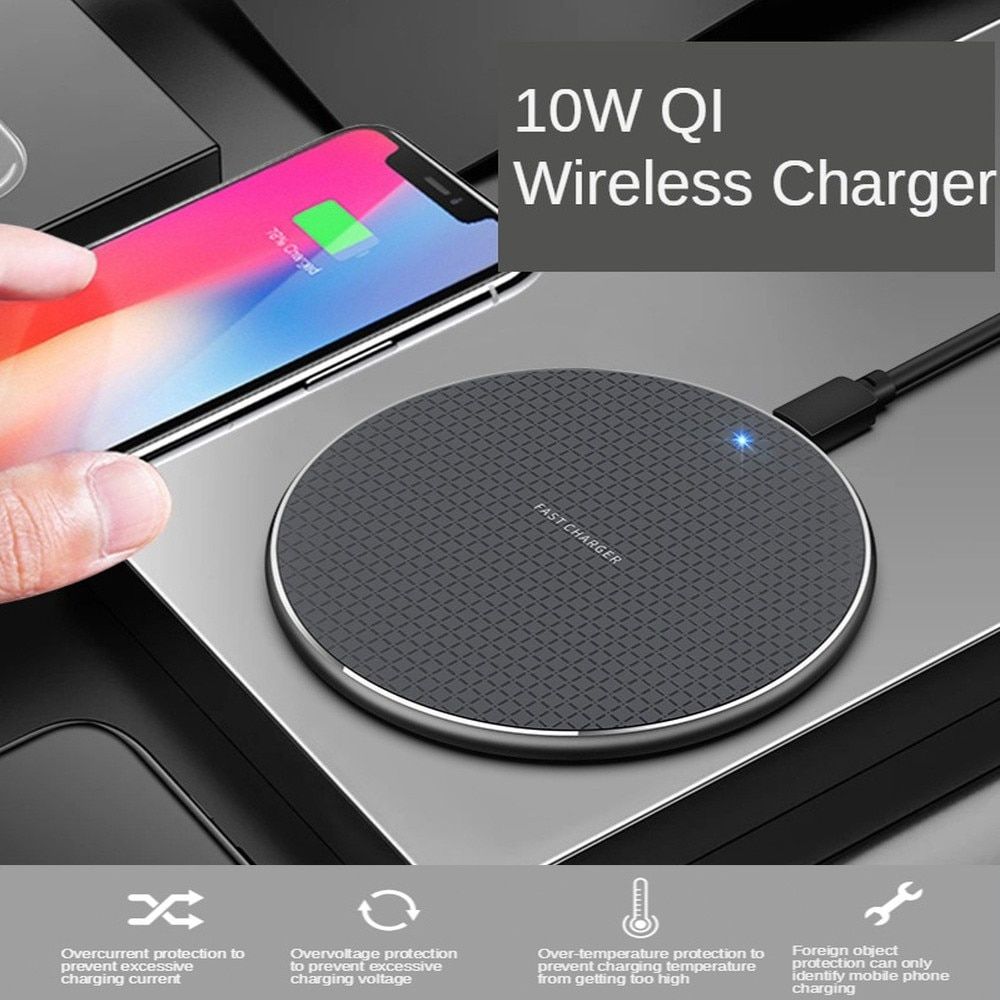 10W Qi Quick Wireless Chargers For For iphone 12 Mini 11 Pro XS Max XR Wireless Fast Charging For Samsung S20 Plus Note 20 Ultra