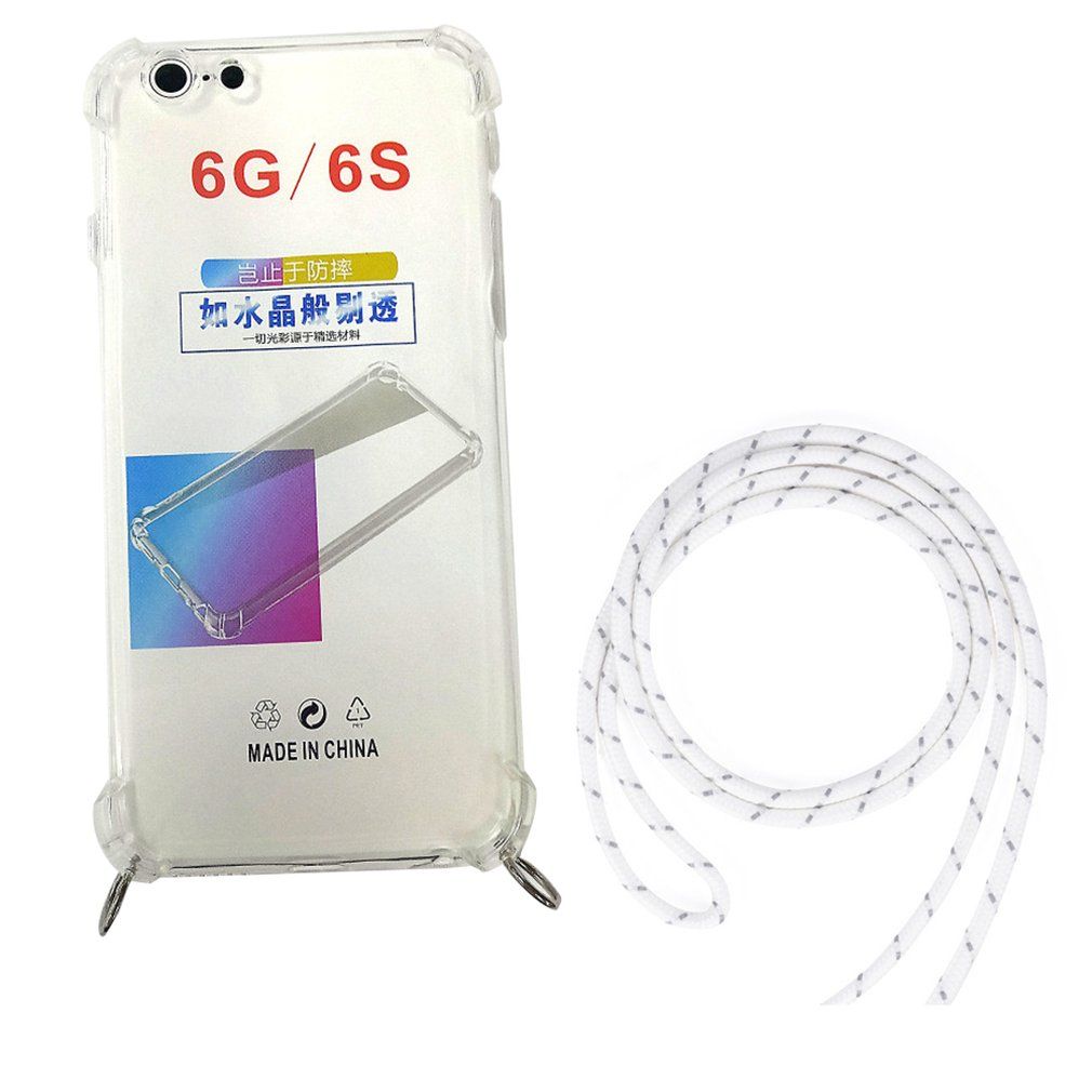Cell Phone Lanyard Neck Strap Necklace String Detachable Silicone With Rope