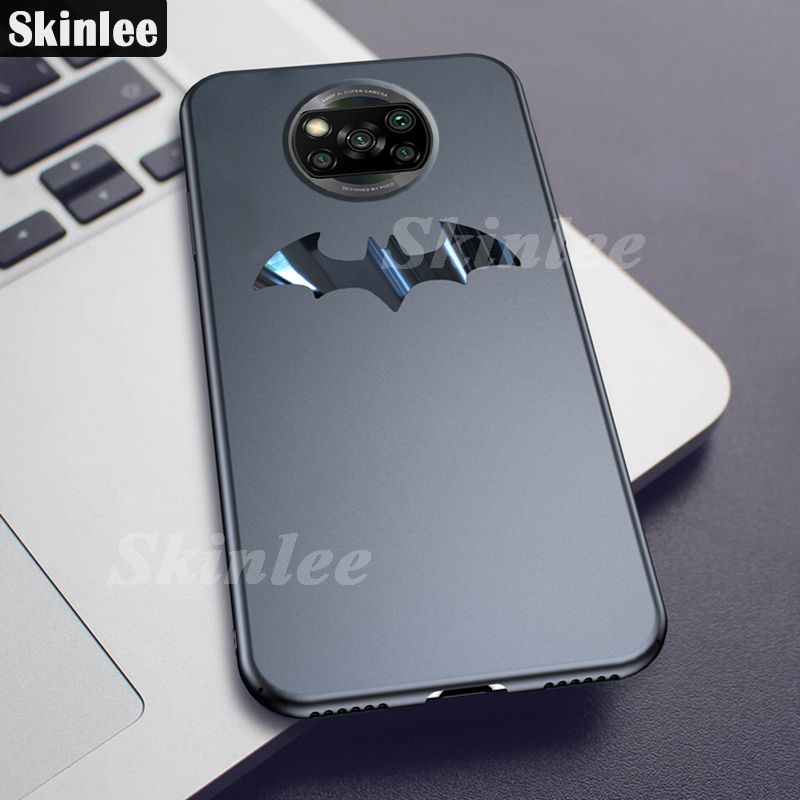 Back Cover For Xiaomi Poco X3 Pro Batman Phone Case Full protector Metal Bat design Shockproof Cover For Mi Poco X3 Pro Cases
