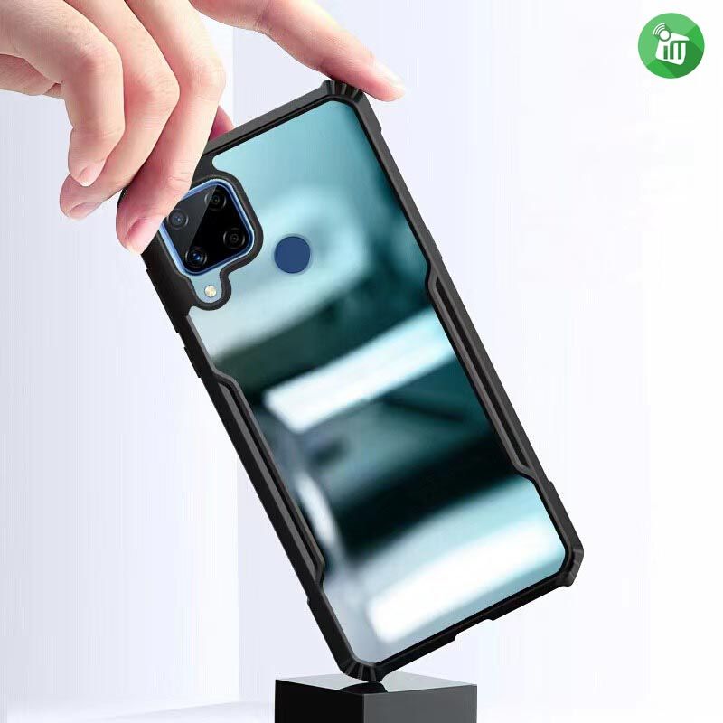 Realme c15 কেস শক প্রুফ কভার, লাগানো কেস, স্বচ্ছ শেল, এর জন্য xundd ipaky