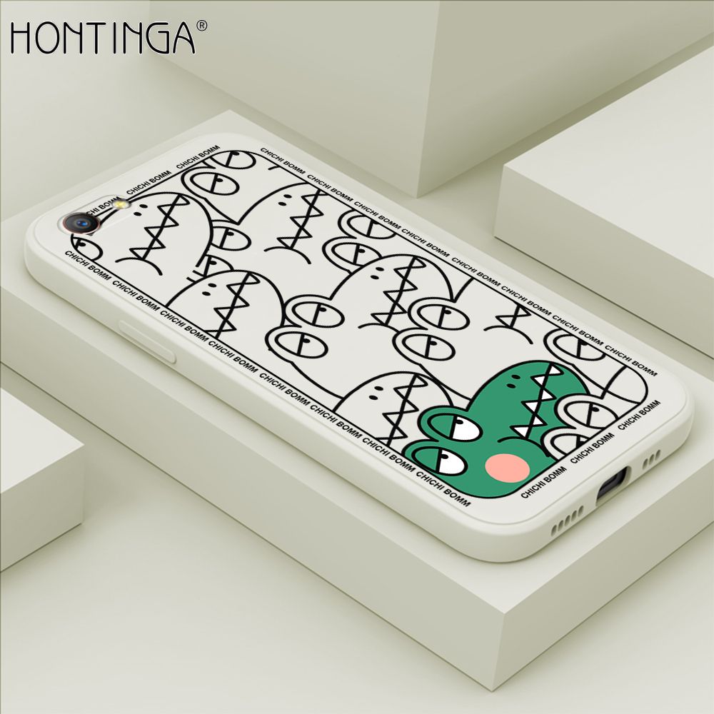 Hontinga for OPPO F1S Case Cartoon Crocodile Alligator Phone Case Phone Case Soft Square Edge Silicone Cases Full Lens Cover Shockproof Protection Cover