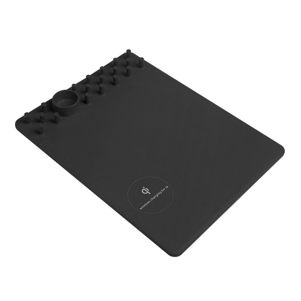 Wireless Qi Charging Holder Mouse Pad Mat Fast Charger Anti-Slip Mouse Pad