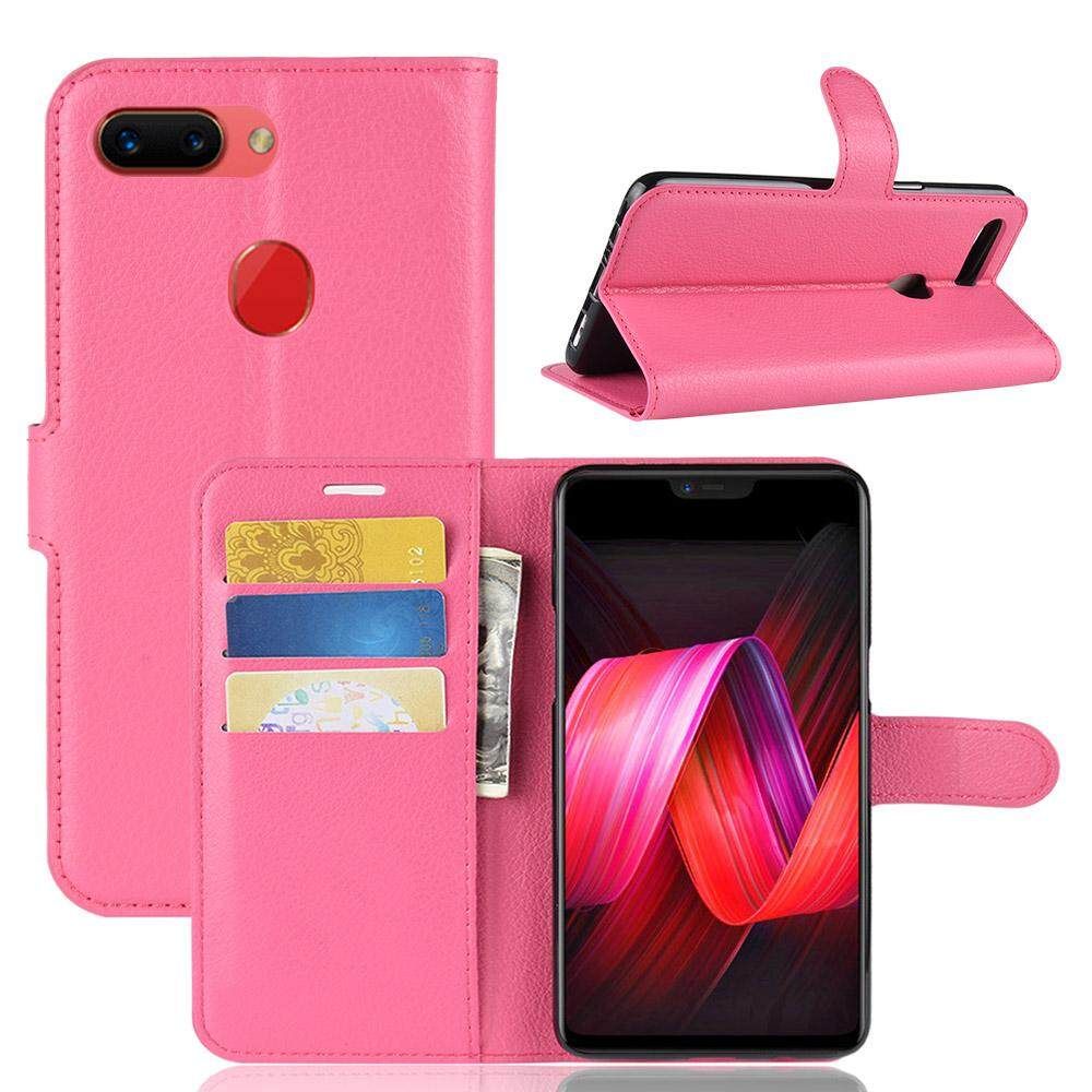 PU Leather Cover For OPPO R15 Pro Case Flip Magnetic Closure Stand Wallet Phone Casing