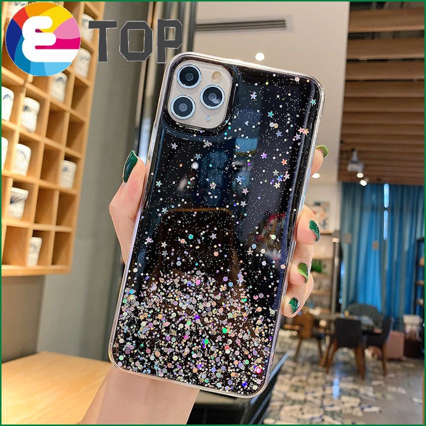 Suitable for Samsung S22plus mobile phone shell new flash powder glue S21FE protective sleeve soft M52A03 star foreign trade